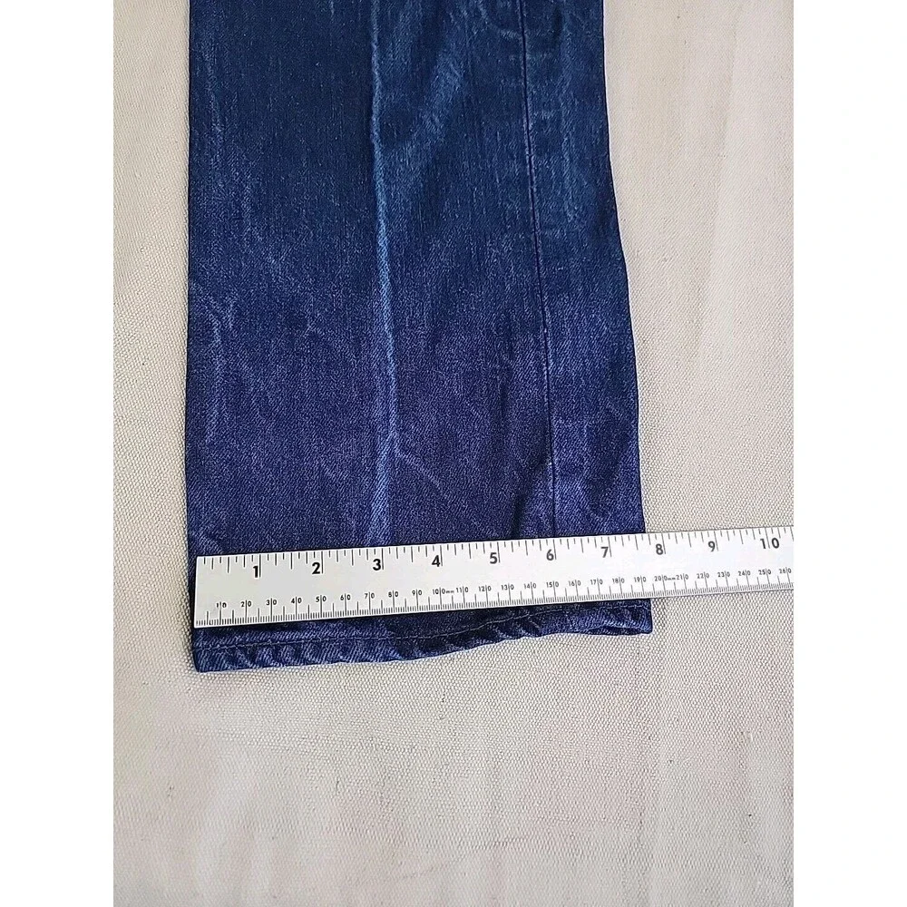 Levis Mens 501 30x30 * Jeans Straight Button Fly‎ Mid Rise Cotton Dark Blue